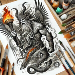 angel – tattoo design ideas free ai generated – mandala – for-arm – Gallery: angel-inkby-ai