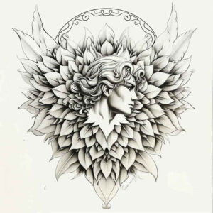 angel – tattoo design ideas free ai generated – mandala – for-arm – Gallery: angel-inkby-ai