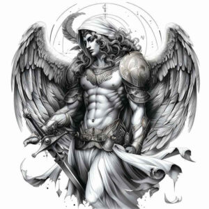 angel – tattoo design ideas free ai generated – mandala – for-arm – Gallery: angel-inkby-ai