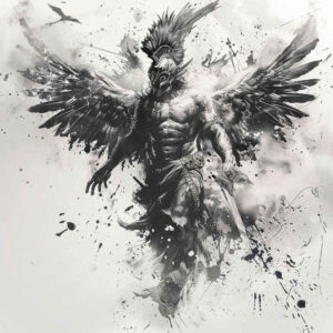angel – tattoo design ideas free ai generated – mandala – for-arm – Gallery: angel-inkby-ai