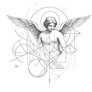 angel – tattoo design ideas free ai generated – mandala – for-arm – Gallery: angel-inkby-ai