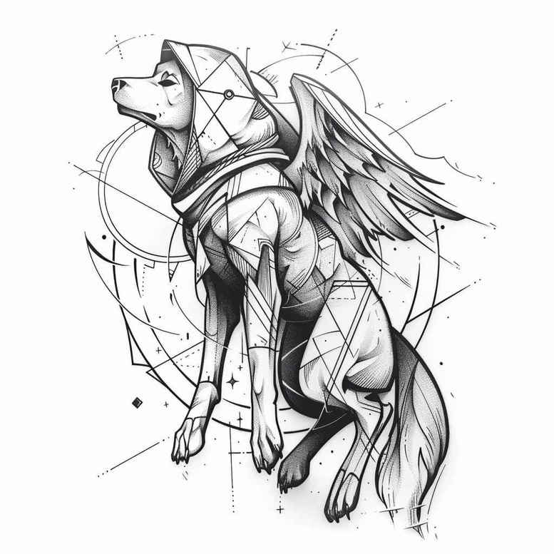 angel – tattoo design ideas free ai generated – mandala – for-arm – Gallery: angel-inkby-ai