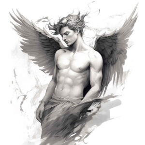 angel – tattoo design ideas free ai generated – mandala – for-arm – Gallery: angel-inkby-ai