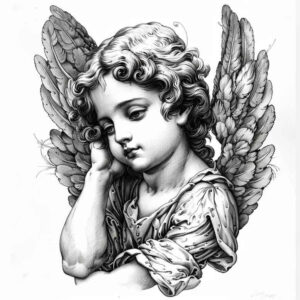 angel – tattoo design ideas free ai generated – mandala – for-arm – Gallery: angel-inkby-ai
