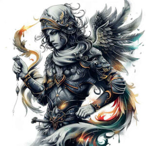 angel – tattoo design ideas free ai generated – mandala – for-arm – Gallery: angel-inkby-ai