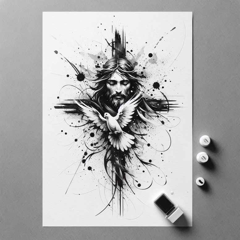 angel – tattoo design ideas free ai generated – mandala – for-arm – Gallery: angel-inkby-ai
