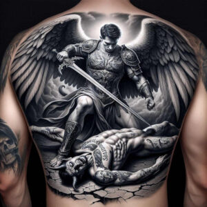 angel – tattoo design ideas free ai generated – mandala – for-arm – Gallery: angel-inkby-ai