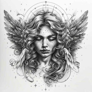 angel – tattoo design ideas free ai generated – mandala – for-arm – Gallery: angel-inkby-ai
