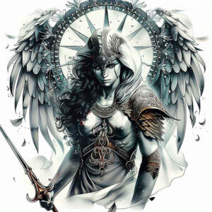 angel – tattoo design ideas free ai generated – mandala – for-arm – Gallery: angel-inkby-ai
