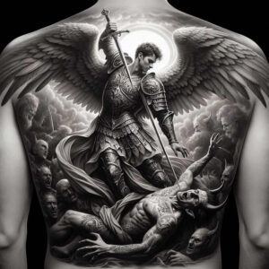 angel – tattoo design ideas free ai generated – mandala – for-arm – Gallery: angel-inkby-ai