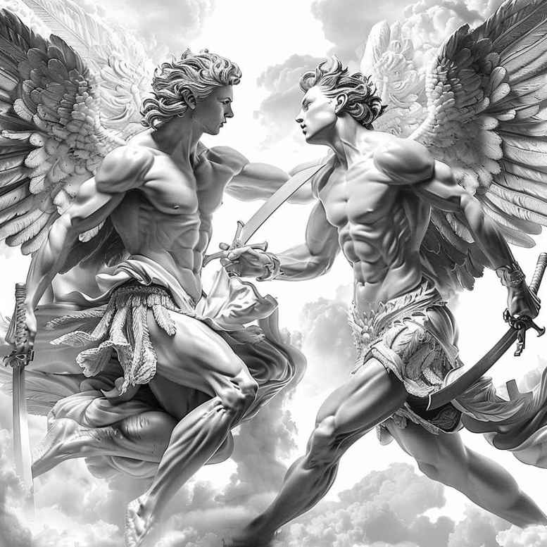 angel – tattoo design ideas free ai generated – mandala – for-arm – Gallery: angel-inkby-ai