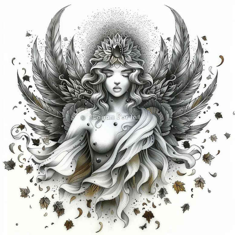 angel – tattoo design ideas free ai generated – mandala – for-arm – Gallery: angel-inkby-ai