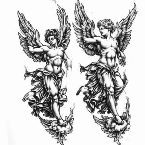 angel – tattoo design ideas free ai generated – mandala – for-arm – Gallery: angel-inkby-ai