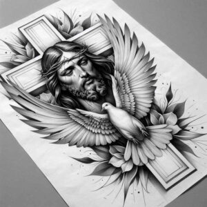 angel – tattoo design ideas free ai generated – neotraditional-bright-color – for-arm – Gallery: angel-inkby-ai