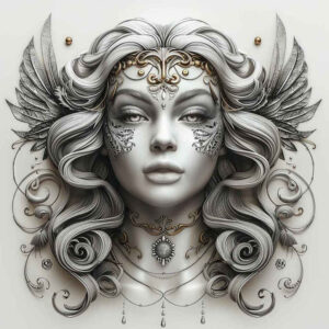 angel – tattoo design ideas free ai generated – realism-photo-realistic – for-arm – Gallery: angel-inkby-ai