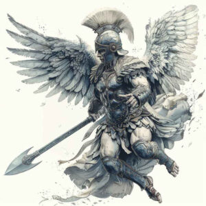angel – tattoo design ideas free ai generated – realism-photo-realistic – for-arm – Gallery: angel-inkby-ai