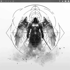 angel – tattoo design ideas free ai generated – realism-photo-realistic – for-arm – Gallery: angel-inkby-ai
