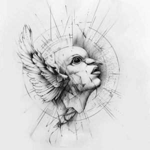 angel – tattoo design ideas free ai generated – realism-photo-realistic – for-arm – Gallery: angel-inkby-ai