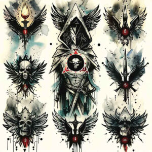 angel – tattoo design ideas free ai generated – realism-photo-realistic – for-arm – Gallery: angel-inkby-ai