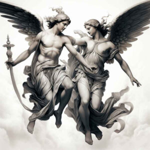angel – tattoo design ideas free ai generated – realism-photo-realistic – for-arm – Gallery: angel-inkby-ai