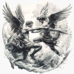angel – tattoo design ideas free ai generated – realism-photo-realistic – for-arm – Gallery: angel-inkby-ai