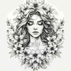 angel – tattoo design ideas free ai generated – realism-photo-realistic – for-arm – Gallery: angel-inkby-ai