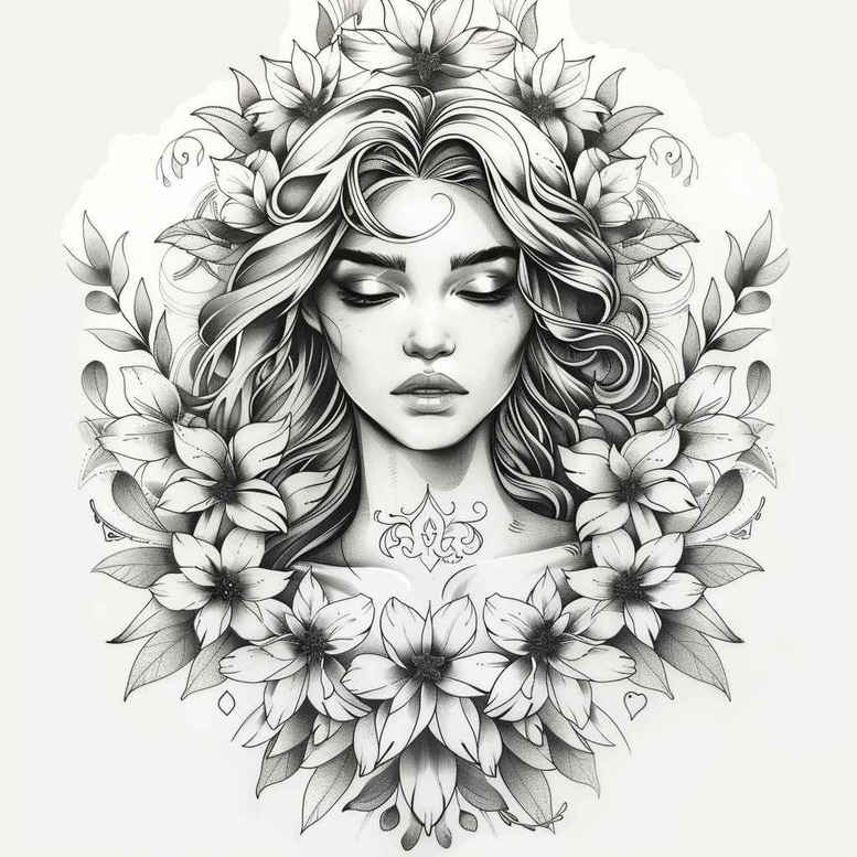 angel – tattoo design ideas free ai generated – realism-photo-realistic – for-arm – Gallery: angel-inkby-ai