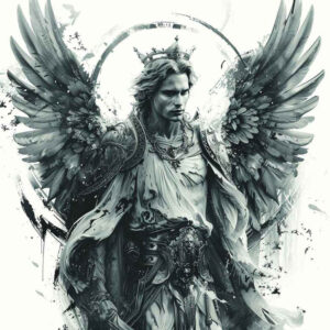 angel – tattoo design ideas free ai generated – realism-photo-realistic – for-arm – Gallery: angel-inkby-ai