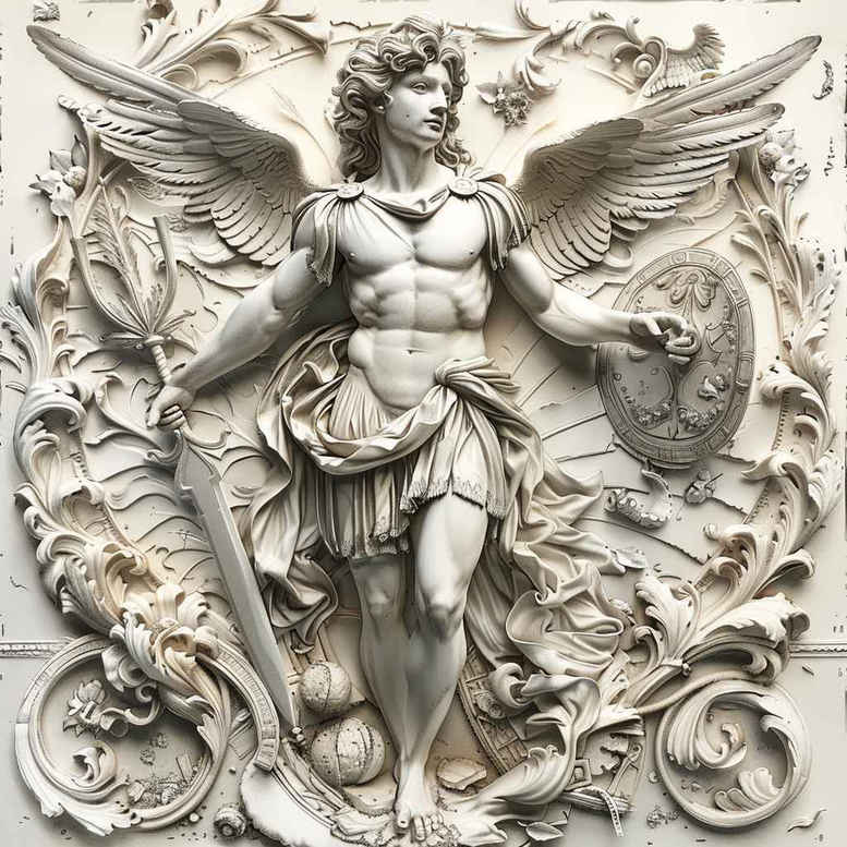 angel – tattoo design ideas free ai generated – realism-photo-realistic – for-arm – Gallery: angel-inkby-ai