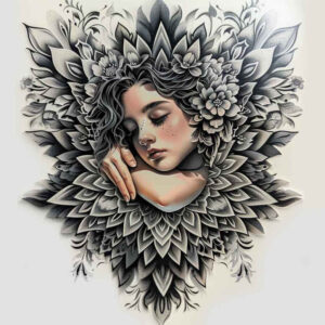 angel – tattoo design ideas free ai generated – realism-photo-realistic – for-arm – Gallery: angel-inkby-ai