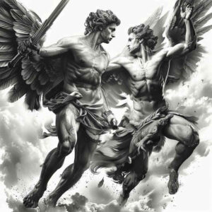 angel – tattoo design ideas free ai generated – realism-photo-realistic – for-arm – Gallery: angel-inkby-ai