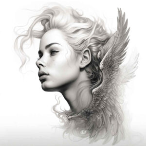 angel – tattoo design ideas free ai generated – realism-skin-illusion – for-forearm – Gallery: angel-inkby-ai