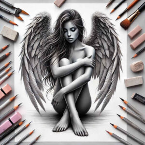 angel – tattoo design ideas free ai generated – spiritual-focus – for-ribs – Gallery: angel-inkby-ai