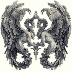 angel-of-charity – tattoo design ideas free ai generated – realism-glowing-edges – for-upper-back – Gallery: angel-inkby-ai