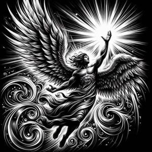 angel-of-charity – tattoo design ideas free ai generated – realism-lifelike – for-full-back – Gallery: angel-inkby-ai