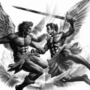 angel-of-compassion – tattoo design ideas free ai generated – realism-natural-look – for-shin – Gallery: angel-inkby-ai