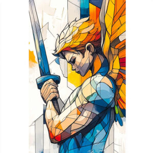 angel-of-courage – tattoo design ideas free ai generated – neotraditional-expressive-color – for-foot – Gallery: angel-inkby-ai