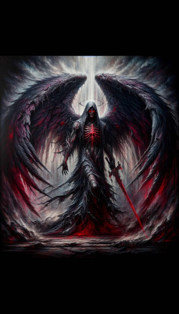 angel-of-courage – tattoo design ideas free ai generated – neotraditional-smooth-gradients – for-triceps – Gallery: angel-inkby-ai