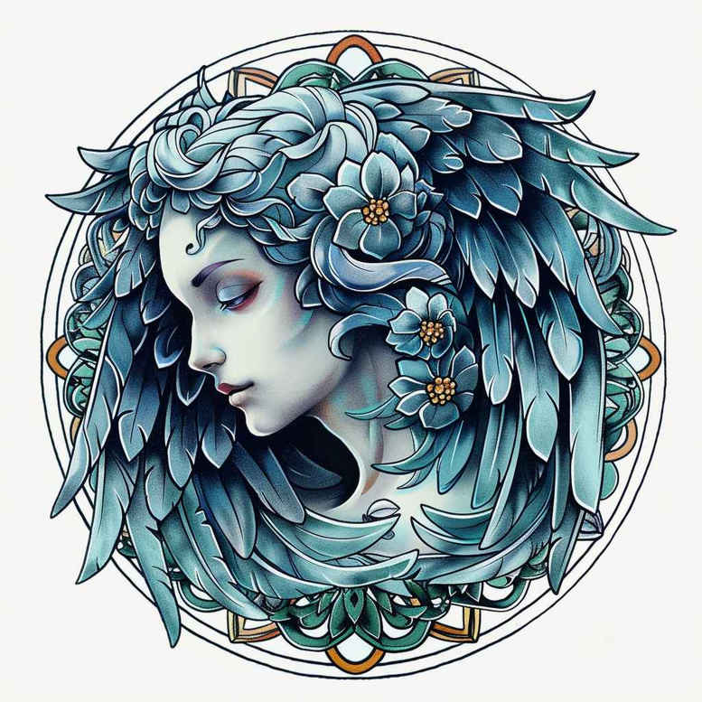 angel-of-death – tattoo design ideas free ai generated – harmony – for-side – Gallery: angel-inkby-ai