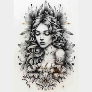 angel-of-death – tattoo design ideas free ai generated – realism-contrast-ink – for-arm – Gallery: angel-inkby-ai