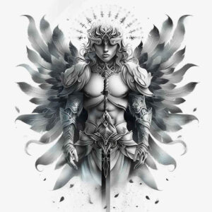 angel-of-death – tattoo design ideas free ai generated – realism-gradient-tones – for-forearm – Gallery: angel-inkby-ai