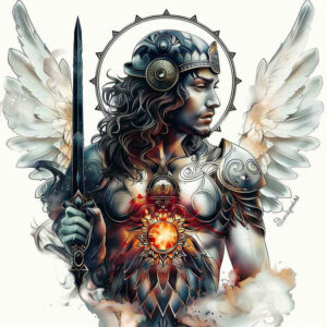 angel-of-dreams – tattoo design ideas free ai generated – neotraditional-sharp-contrast – for-hand – Gallery: angel-inkby-ai