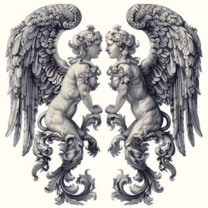 angel-of-faith – tattoo design ideas free ai generated – neotraditional-vivid-detail – for-spine – Gallery: angel-inkby-ai