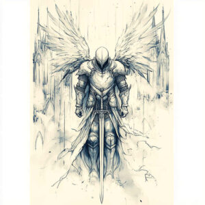 angel-of-forgiveness – tattoo design ideas free ai generated – realism-highlight-detail – for-ribs – Gallery: angel-inkby-ai