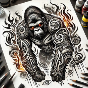 angel-of-grace – tattoo design ideas free ai generated – surrealism-metamorphosis – for-foot – Gallery: angel-inkby-ai