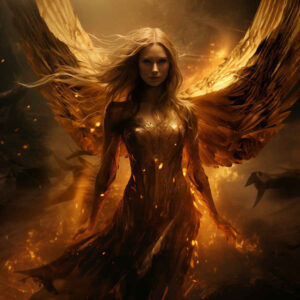angel-of-healing – tattoo design ideas free ai generated – radiating-lines – for-arm – Gallery: angel-inkby-ai