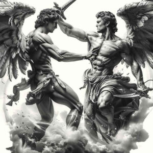 angel-of-healing – tattoo design ideas free ai generated – realism-depth-of-field – for-thigh – Gallery: angel-inkby-ai