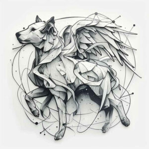 angel-of-healing – tattoo design ideas free ai generated – surrealism-ghostly-shapes – for-triceps – Gallery: angel-inkby-ai