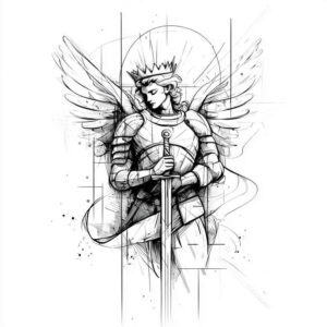 angel-of-hope – tattoo design ideas free ai generated – realism-photorealistic-drawing – for-fingers – Gallery: angel-inkby-ai