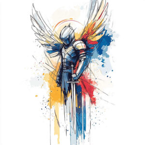 angel-of-joy – tattoo design ideas free ai generated – surrealism-bizarre – for-nape – Gallery: angel-inkby-ai